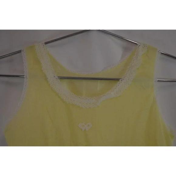 Vintage Girls Yellow Sleeveless Halter Dress with Bow Size 3 - Picture 3 of 7